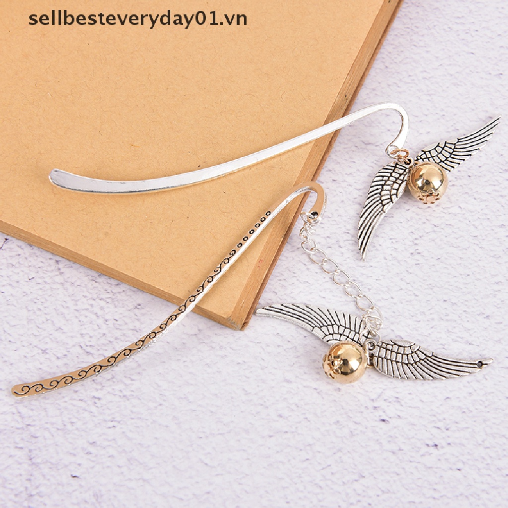 Phụ kiện đánh dấu trang sách phong cách Harry Potter màu vàng kim để làm quà tặng