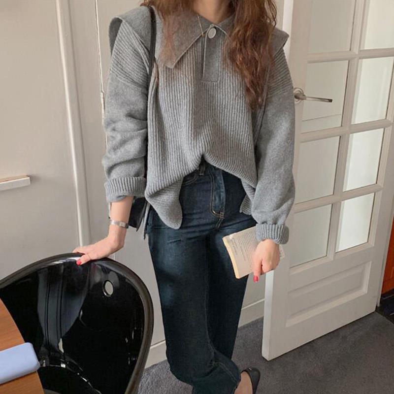 Áo Sweater Dáng Rộng Thiết Kế Mới Cao Cấp Thời Trang Mùa Xuân Theo Phong Cách Nhật Bản Cho Nữ