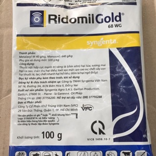 Thuốc Ridomil Gold 68WG Chuyên Trị Nấm bệnh và thối nhũn cho Lan