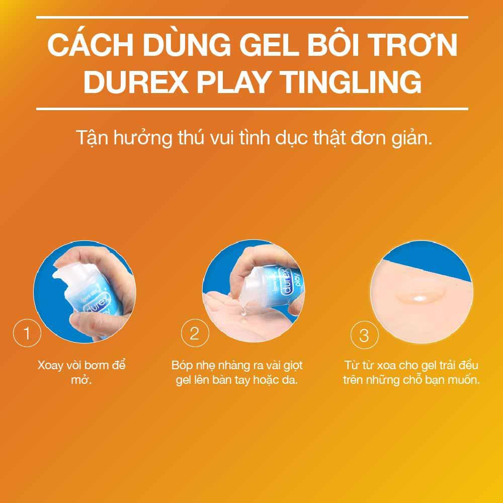 Gel bôi trơn Durex Play Tingling 100ml - Mát lạnh sảng khoái