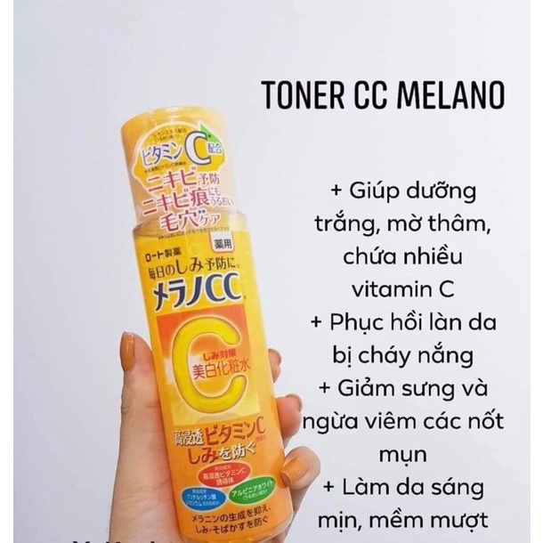 Dung dịch dưỡng trắng da chống thâm nám Melano CC Whitening Lotion 170ml