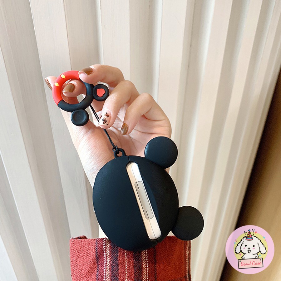 Ốp case vỏ airpods 1 2 3 pro bao đựng tai nghe không dây đôi chuột Micky và Minnie