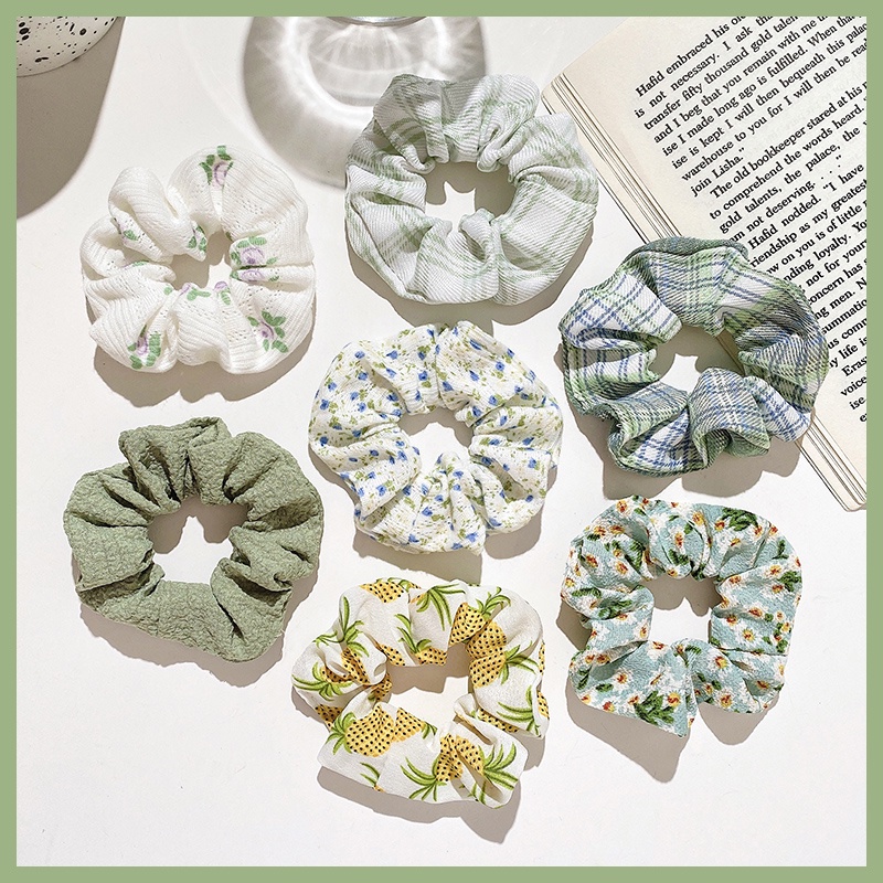 Set 5 dây buộc tóc đơn giản phong cách Hàn Quốc cho nữ