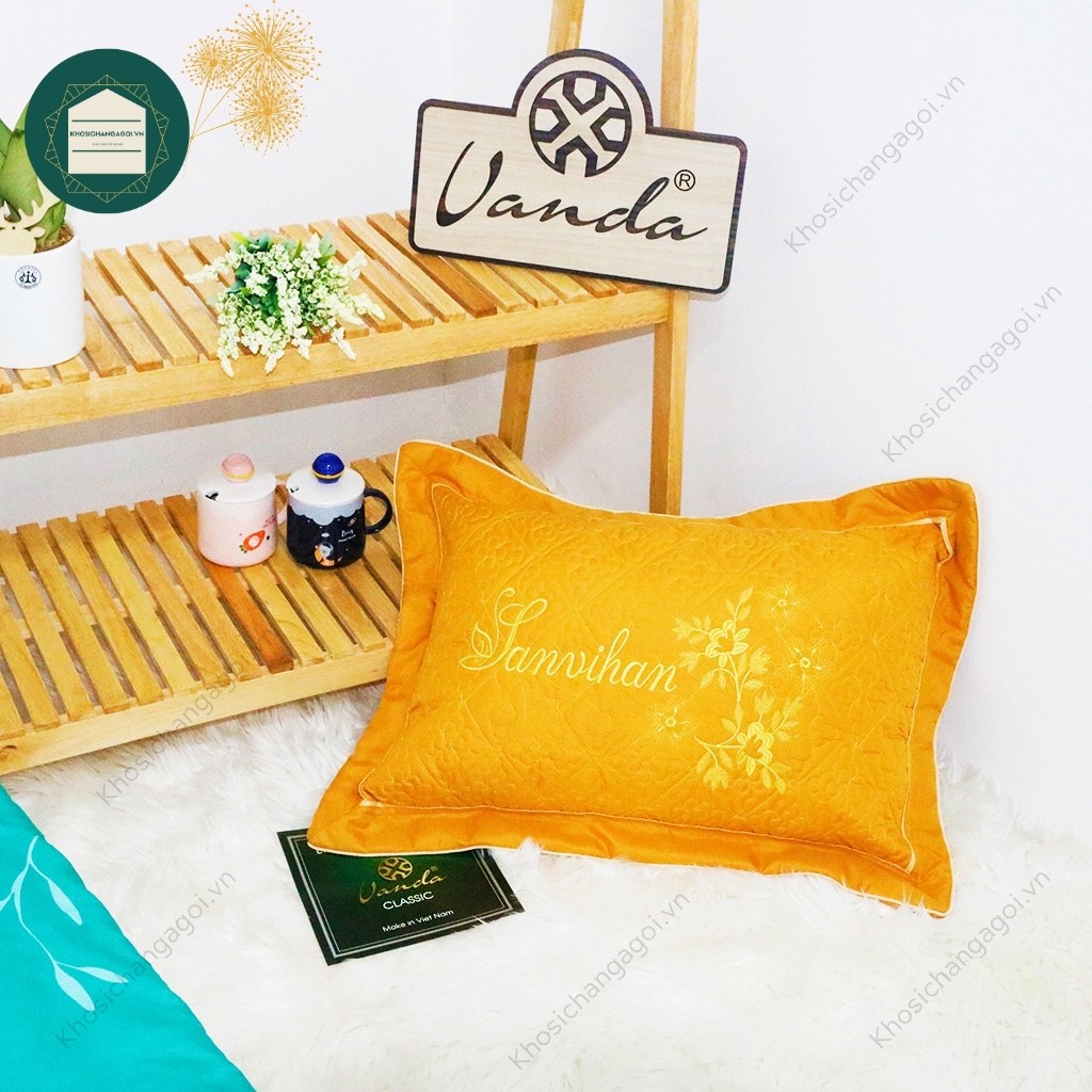 Vỏ gối đầu vải Sateen cao cấp - Hàng chuẩn kích thước