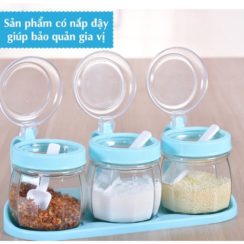 Bộ 4 lọ đựng gia vị nhựa Việt Nhật