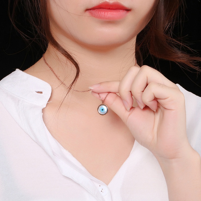 Vòng cổ Vàng Mặt Hình Đôi Mắt Quỷ Thời Trang Cho Nam Nữ