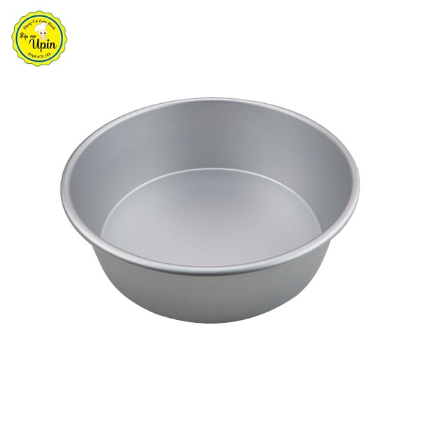 Khuôn nhôm ĐÚC đế liền đổ đế bánh rau câu/ bông lan size 20 cm và 16cm