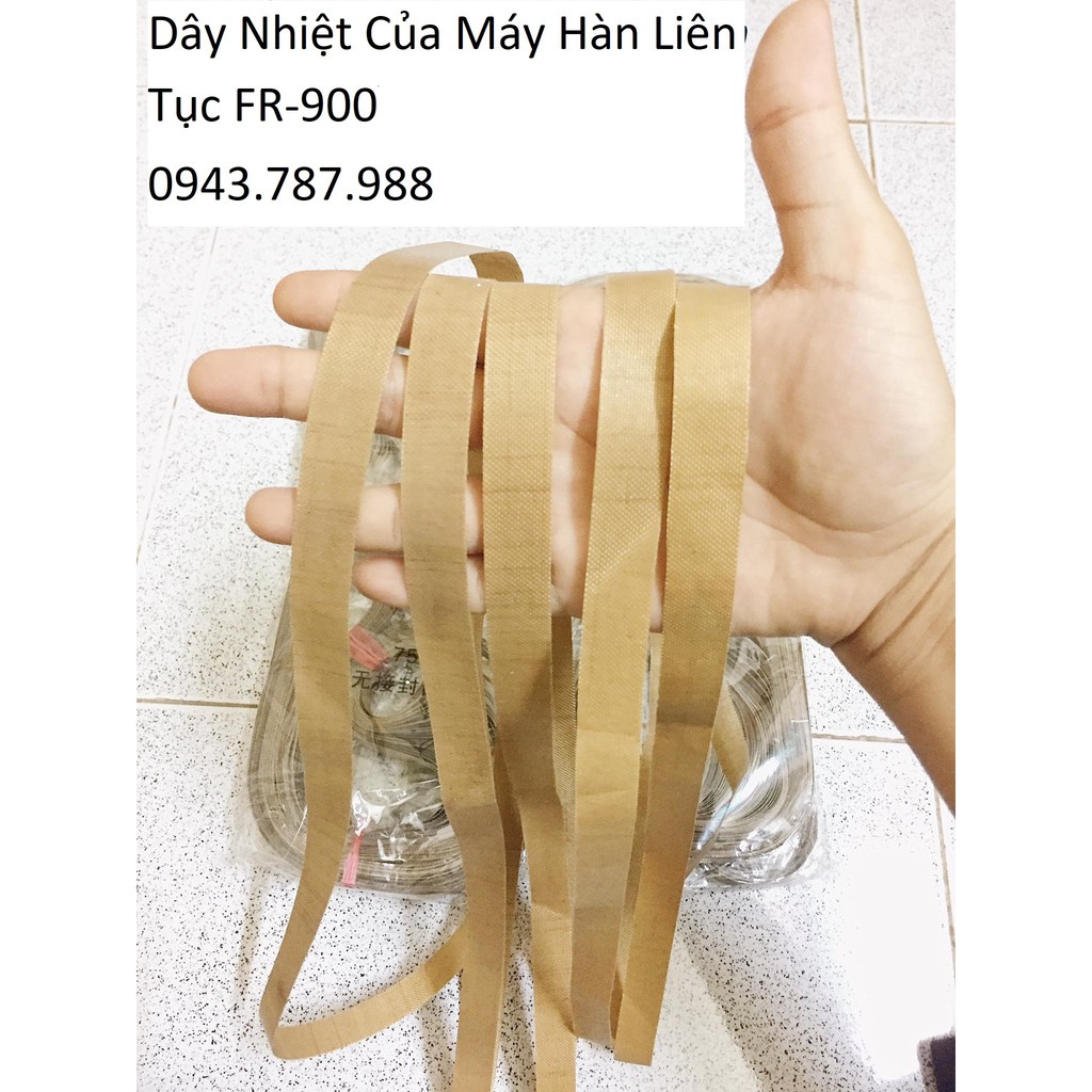 1 Dây hàn nhiệt máy hàn miệng túi, dây hàn miệng túi FR900