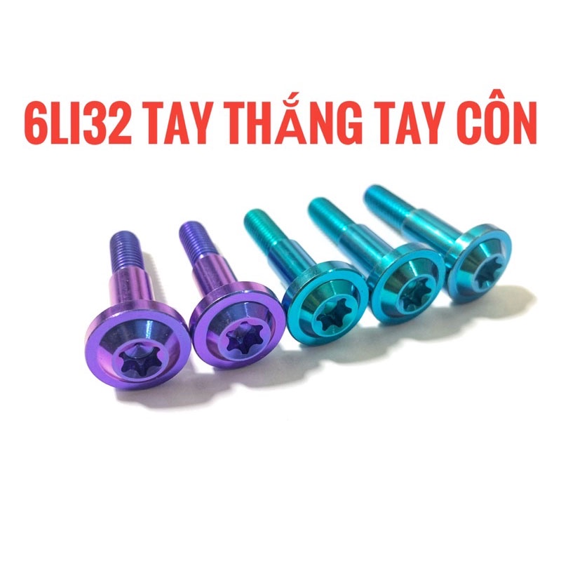 Ốc tay thắng, tay phanh titan GR5 gắn xe số, xe côn tay Wave, Sirus, Winner, Winner X, Exciter 150, Exciter 155