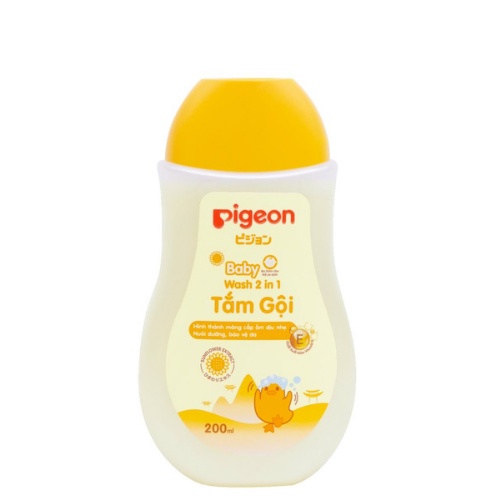 Sữa tắm gội cho bé Pigeon 200ml /700ml chiết xuất Jojoba / hoa hướng dương/ hoa anh đào sakura