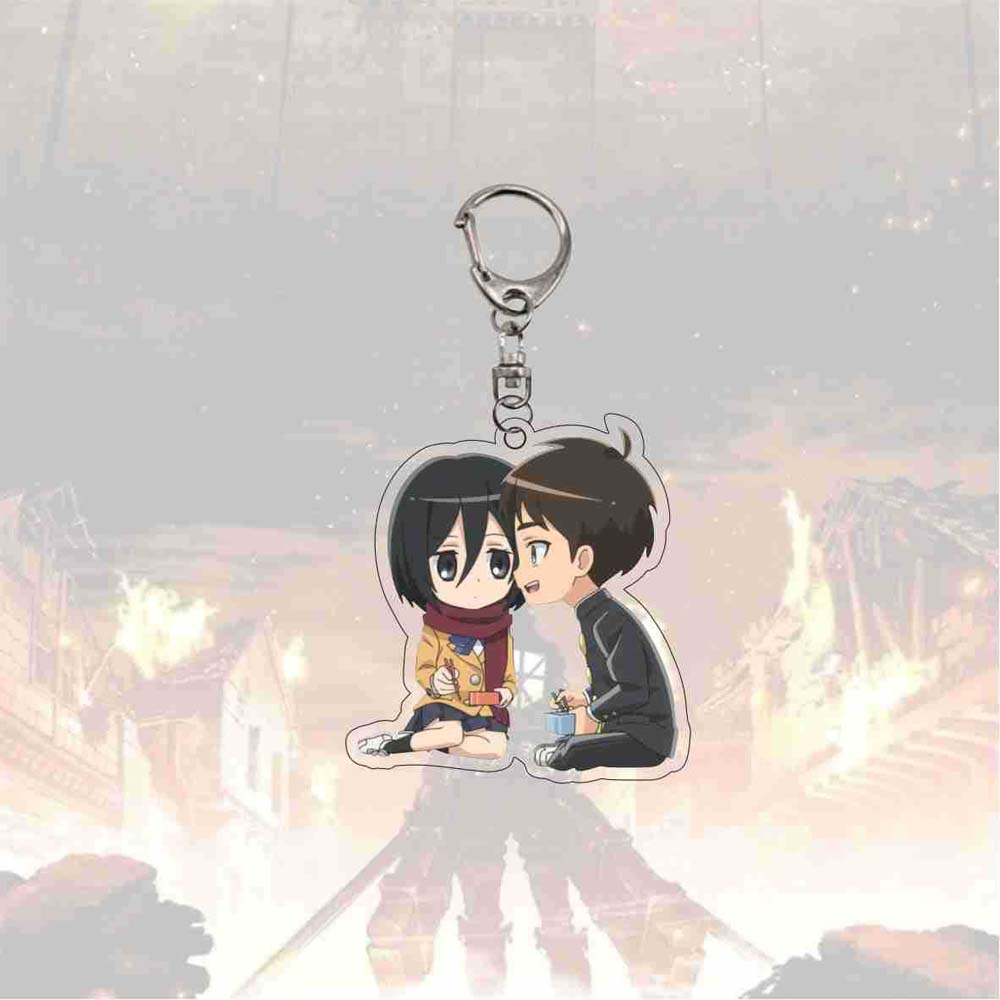 Móc Khóa Họa Tiết Attack On Titan Dễ Thương Bắt Mắt Giá Đỡ