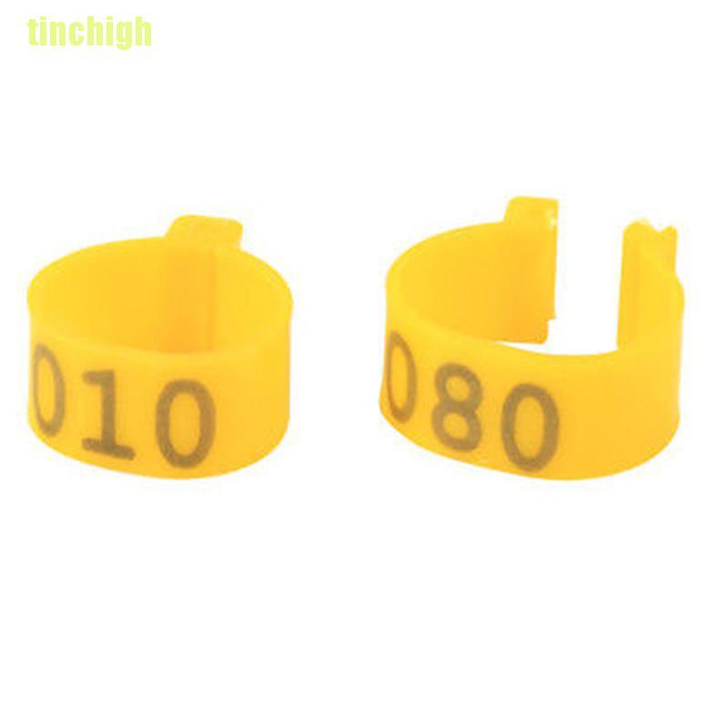 100 Vòng đeo chân 16mm cho gà/ vịt tiện dụng