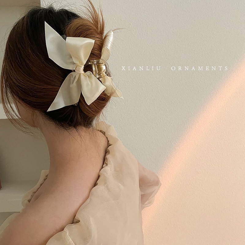 Tender afternoons Kẹp Tóc Đính Nơ Thiết Kế Mới Thời Trang Dành Cho Bé Gái