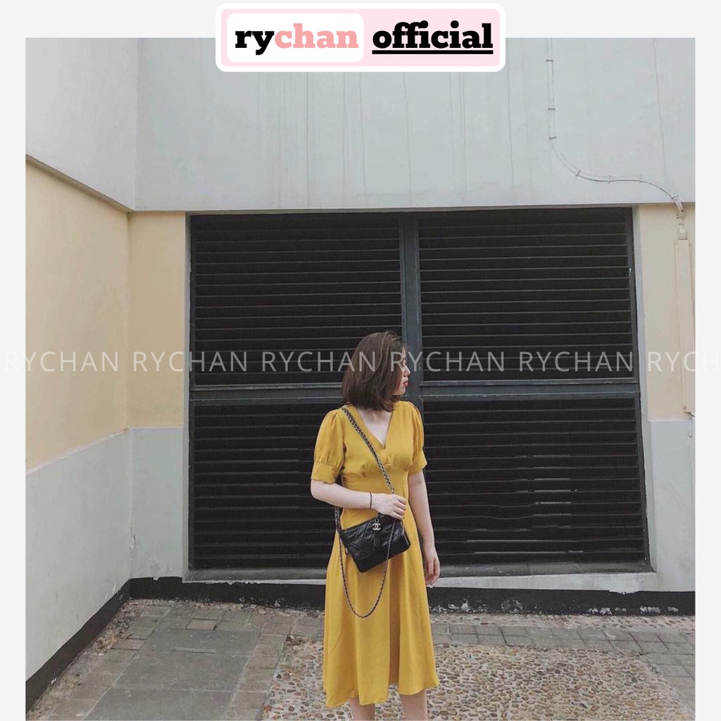 [ẢNH THẬT CUỐI] DX004 - Đầm Xòe Cổ V Mềm Mịn Nhiều Màu