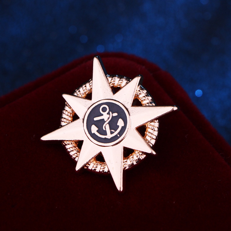 Ghim cài áo EFAN kiểu mỏ neo đính đá thời trang cho nam