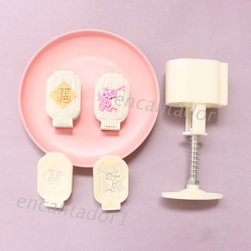 Set 2 Khuôn Nhấn Làm Bánh Trung Thu Tiện Lợi