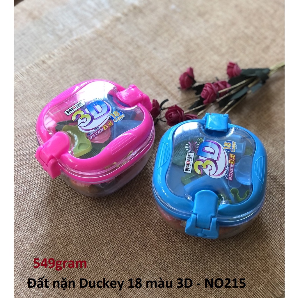 Đất sét - đất nặn cao cấp Duckey - dẻo, không dính tay-bảo vệ môi trường, an toàn trẻ nhỏ-size nhỏ/vừa-vpp Diệp Lạc