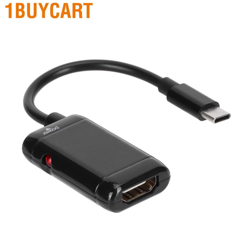 1buycart Type-C To HDMI Adapter HDTV TV 1080P HD Converter Micro USB For Phone Computer