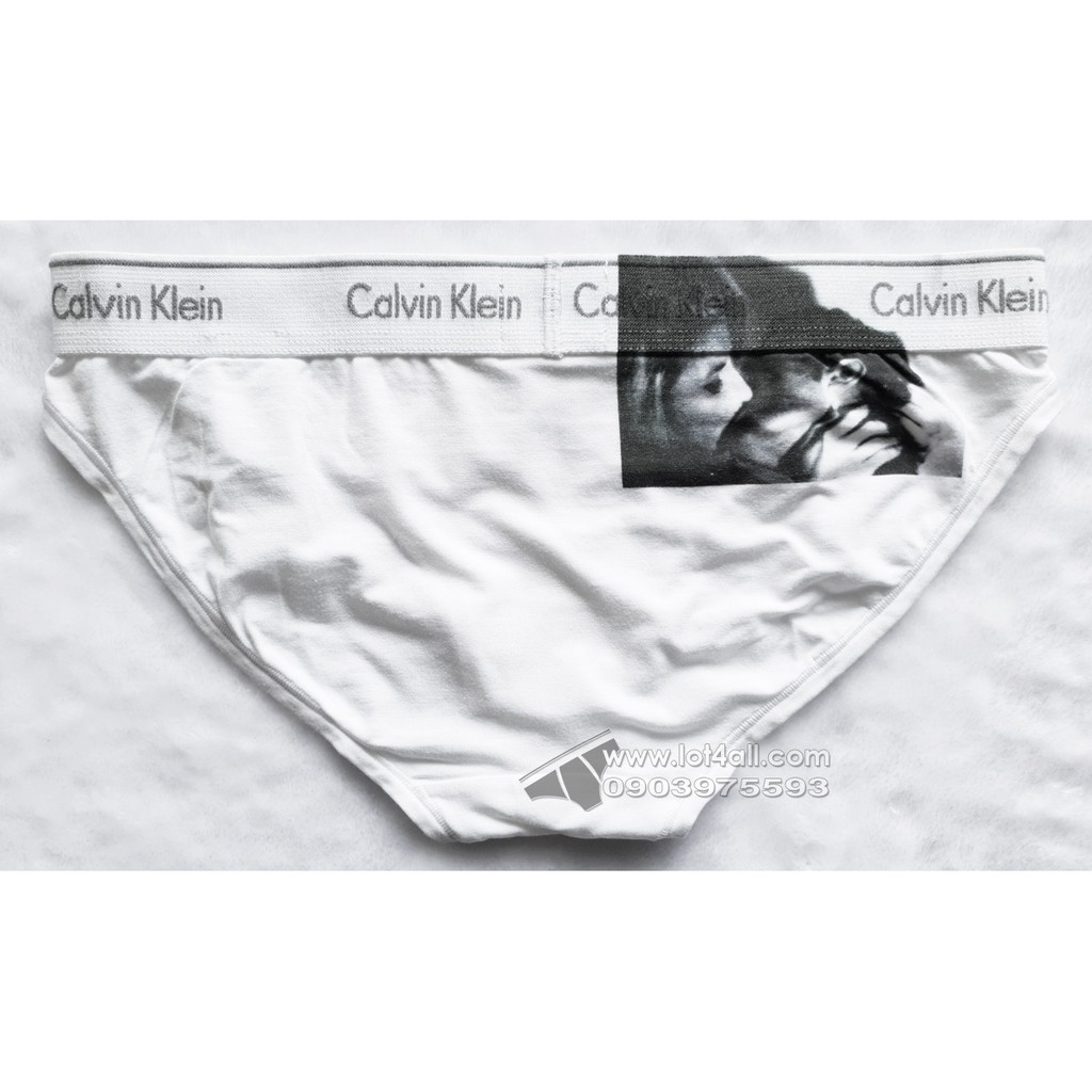 [CHÍNH HÃNG] Quần lót nữ Calvin Klein QF5163 Andy Warhol Kiss Bikini White