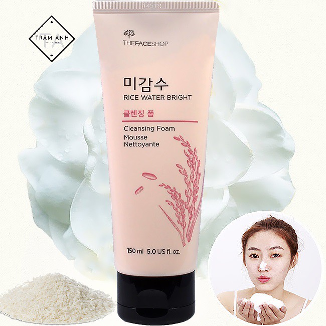 Sữa rửa mặt gạo the face shop 150ml Rice Water Bright