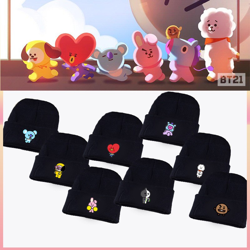 KPOP BTS Beanie Hat Bangtan Boys Knit Cap Tình Yêu Chính Mình SHOOKY COOKY KOYA