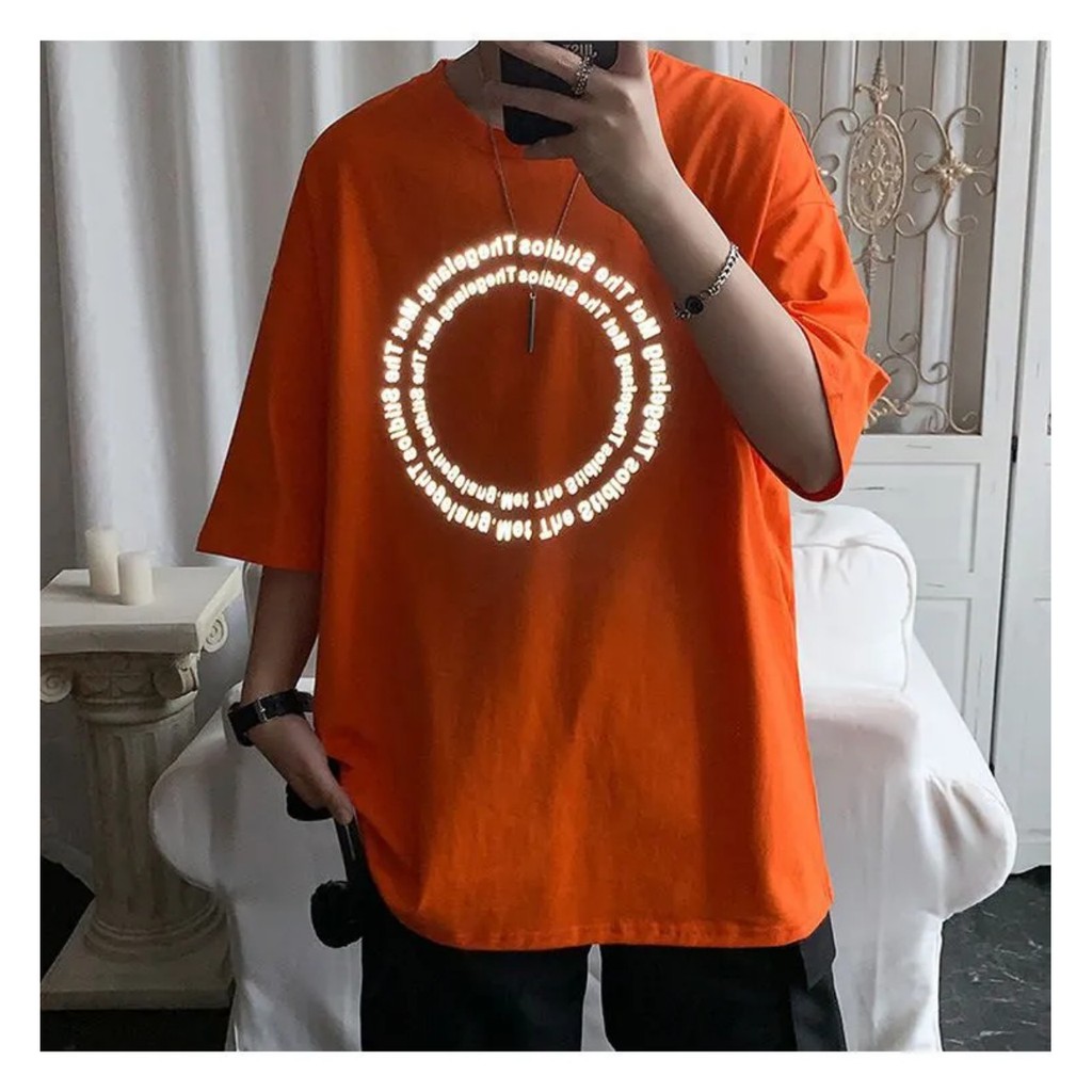 Áo thun Stee Phản quang WORDS CIRCLE Unisex