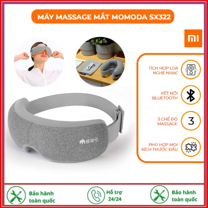 Máy massage mắt đa năng xiaomi momoda sx322-kính massage mini-có nhạc - hiện đại - chính hãng - bảo hành 12 tháng