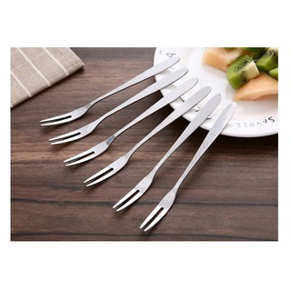 Dĩa Ăn Trái Cây Bằng Thép Không Gỉ Cao Cấp Tiện Dụng