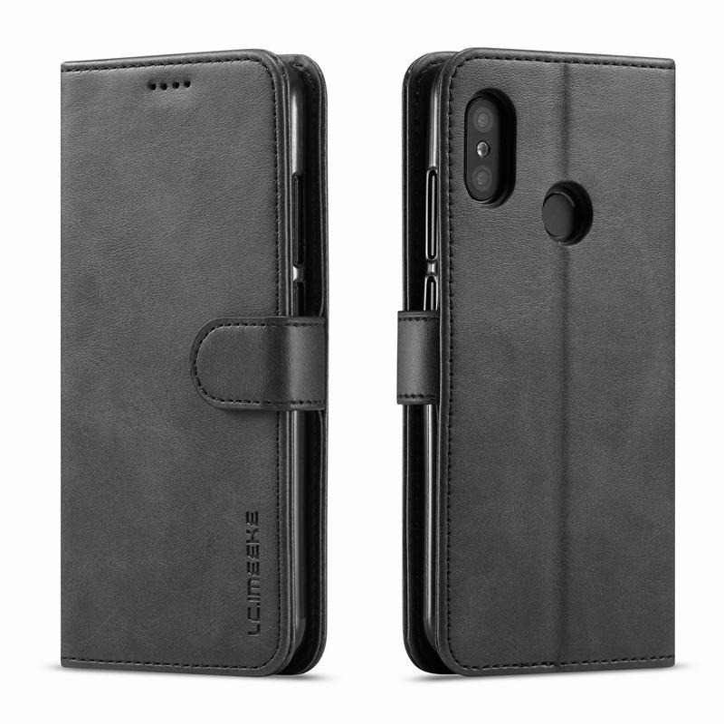Ốp lưng da PU gập nút nam châm cho Xiaomi Redmi Note 7 / Note 7 Pro