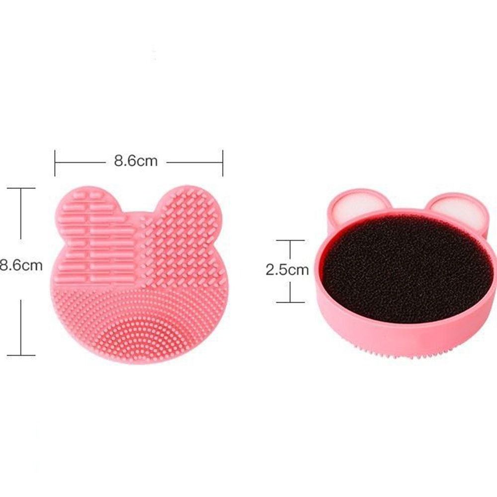 [Hàng mới về] Miếng vệ sinh cọ trang điểm bằng silicon thiết kế tiện dụng