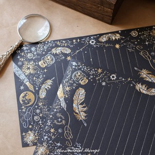 Giấy Viết Thư Và Phong Bì Đen