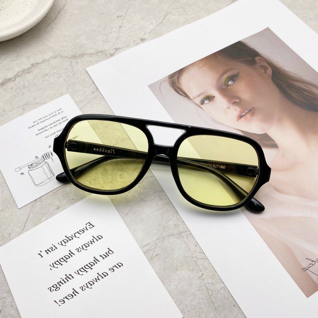 Kính mát Hàn Quốc - Chống UV400 thiết kế mắt bo tròn , nhiều màu thời trang 3340