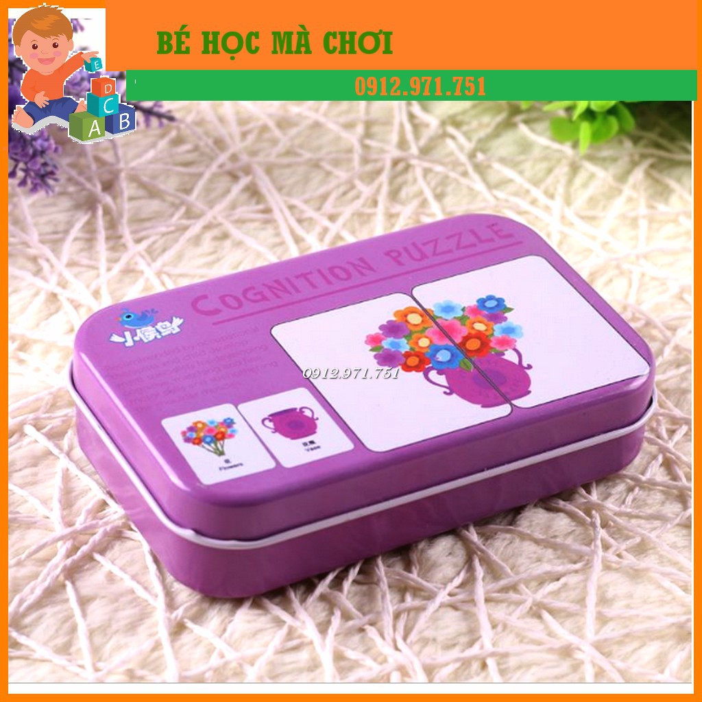 Ghép hình 2 mảnh hộp sắt
