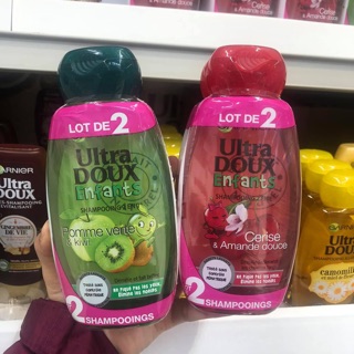 Sữa tắm + gội trẻ em Garnier Ultra Doux 250ml