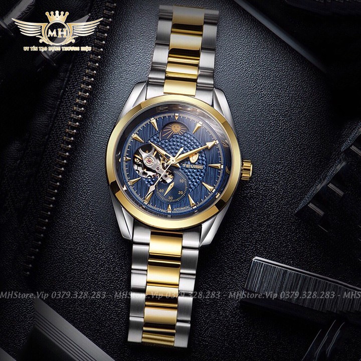 Đồng hồ cơ nam Tevise 795C ✴️FreeShip✴️ Dây thép đúc không gỉ, chống nước, chống nước ✴️Hàng chính hãng, BH 12 tháng