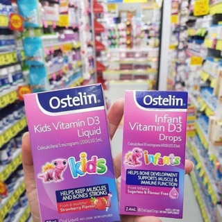 Ostelin D3 drop 2.4ml cho bé từ sơ sinh