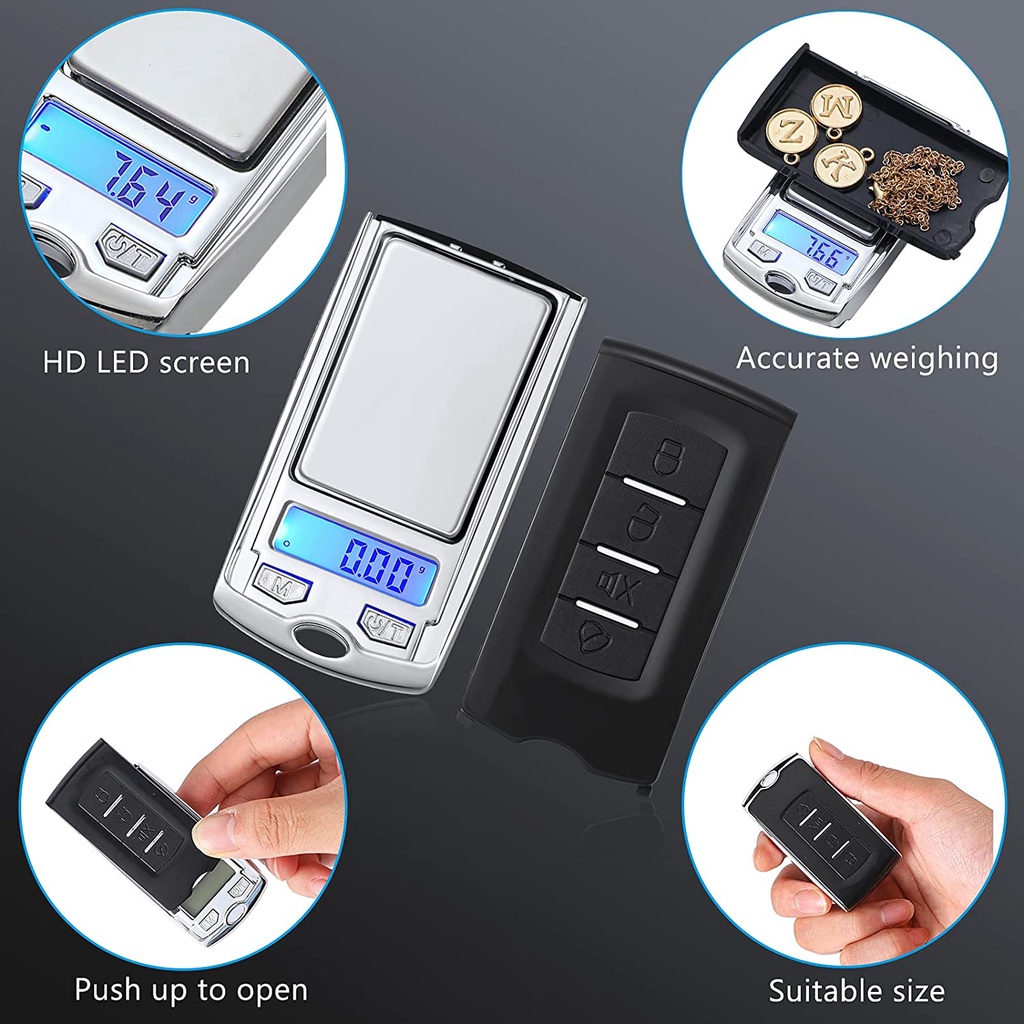 Cân Điện Tử Mini Độ Nhạy Cao Bỏ Túi Tiện Dụng Cân Trang Sức
