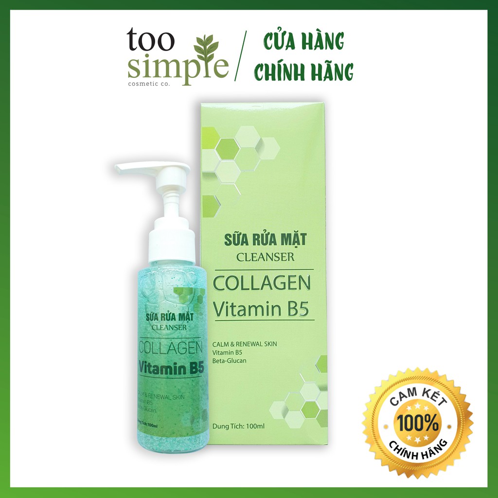 Sữa rửa mặt Collagen Vitamin B5 Too Simple 50ml