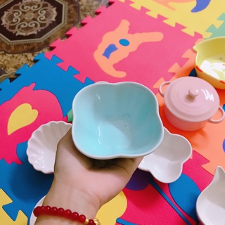 Bát sứ hoa 4 cánh full màu