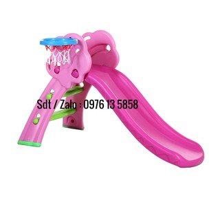 Cầu trượt cho bé có bóng rổ nhập khẩu