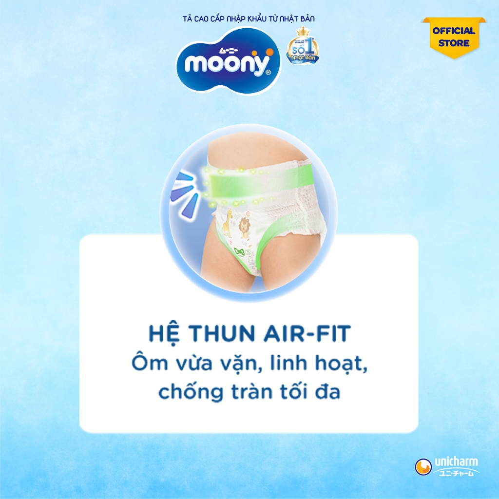 Tã quần Moony cao cấp Bé Gái  L44/XL38 - Nhập khẩu từ Nhật Bản