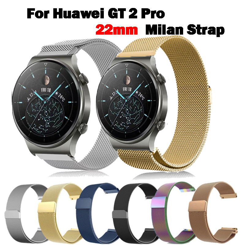 Dây đeo đồng hồ JANSIN bằng thép không gỉ thích hợp cho Huawei GT2 Pro