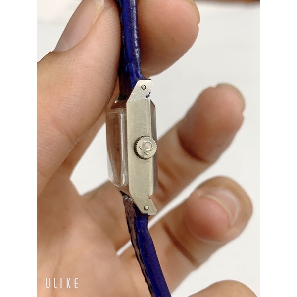 Đồng hồ si nữ Thuỵ Sĩ hiệu Omega cơ cổ lên dây, mặt vuông