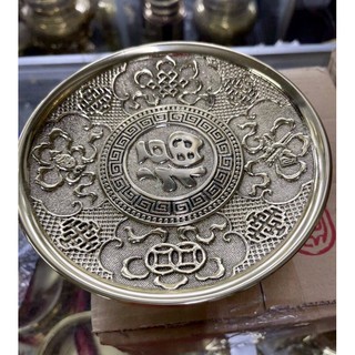 Dĩa đồng chữ phúc, mầm bồng chữ phúc của vĩnh tiến, đường kính 16cm, cao 7cm