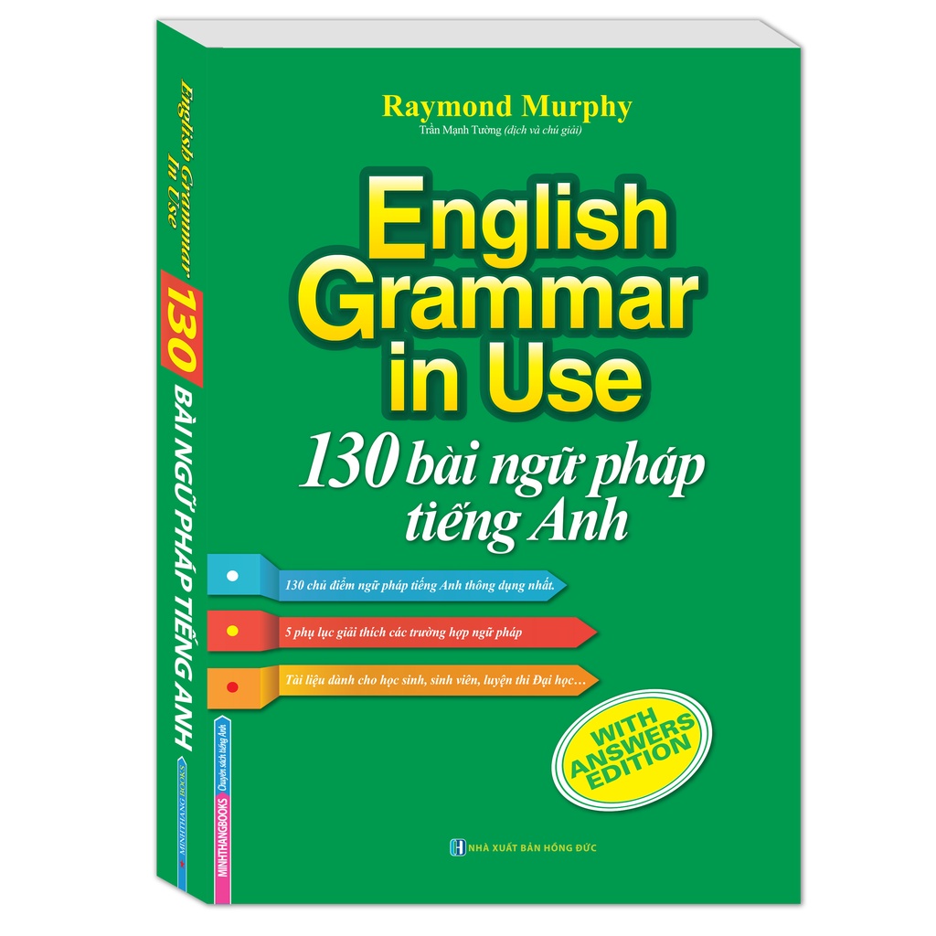 Sách - Combo 2 cuốn 130 bài ngữ pháp tiếng Anh (tái bản) màu+360 động từ bất quy tắc và cách dùng thì tiếng Anh màu