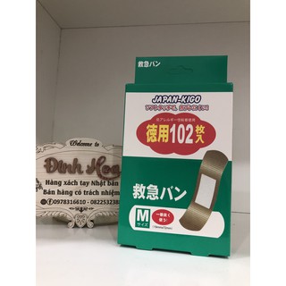 Miếng dán urgo Japan Kigo hộp 102 miếng nhật bản