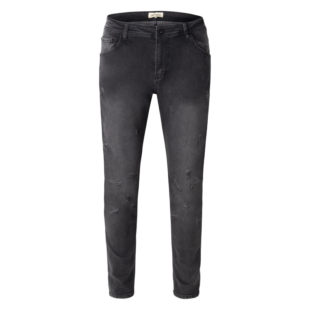 Quần Jean Nam Streetwear LAZY BOUTIQUE Màu Xám Xước - Form Slimfit - Jean Thun Co Giãn. | BigBuy360 - bigbuy360.vn