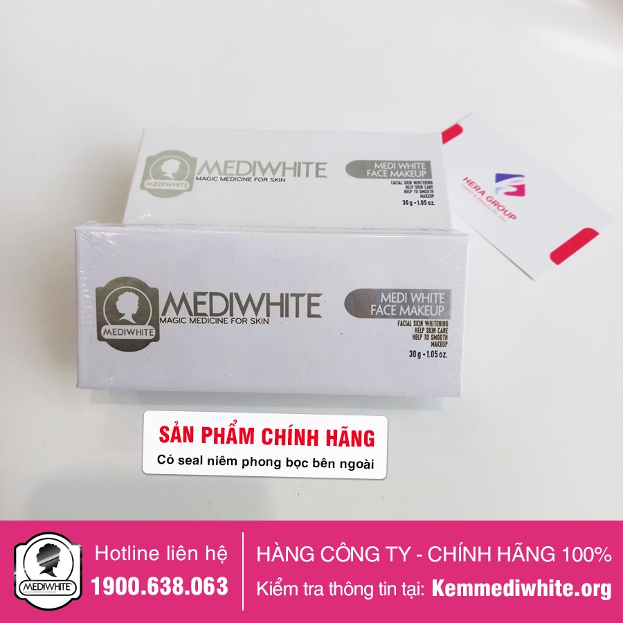 Kem Trang Điểm Trắng Da Medi White Chính Hãng - Medi Face Makeup - Kem Trang Điểm Chống Nắng Trắng Da Medi White