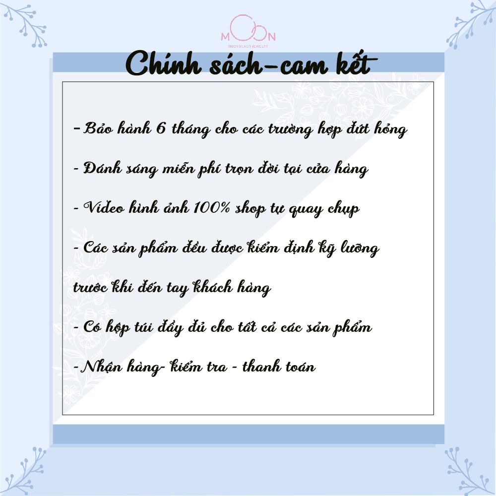 Khuyên tai bạc nữ moonsilver, bông tai bạc zic zac giọt nước đính đá