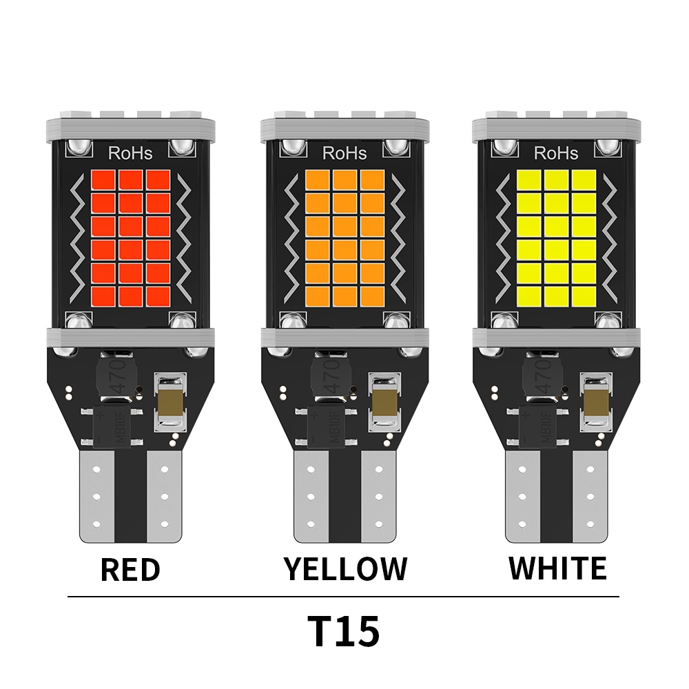 Set 2 Bóng Đèn LED T15 2016 48SMD Gắn Biển Số Xe Hơi / Mô Tô Chuyên Dụng